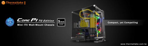 曜越全新Core P1 TG壁掛式迷你ITX鋼化玻璃機殼 Tt LCS Certified水冷認證 靈活空間展外FUN格局．組裝樂趣新享受