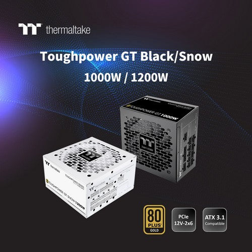 Thermaltake Launches ATX 3.1-Ready Toughpower GT 1000W & 1200W PSUs  Modern Efficiency, Next-Gen Compatibility, with Native PCIe Gen 5.1 Support