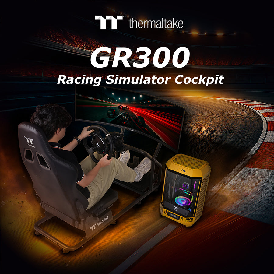 Begin the Racing Journey with the Thermaltake GR300 Racing Simulator Cockpit  Comfort, Stability, and Immersion — The Perfect Starting Line