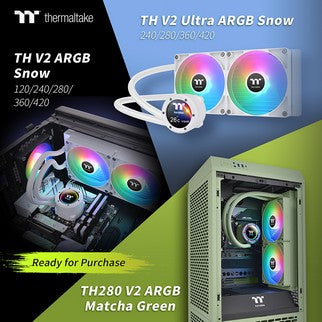 Thermaltake New Snow & Matcha Green Edition AIO is Now Available Worldwide New Version, New Colors
