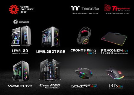 曜越Thermaltake和曜越电竞Tt eSPORTS斗龙八度蝉联「台湾精品奖」 共获得奖项：一项产品夺台湾精品银质奖、八项产品获得台湾精品奖 并荣获台湾精品成就奖