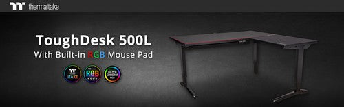 曜越帶來ToughDesk 500L RGB L型電動電競桌