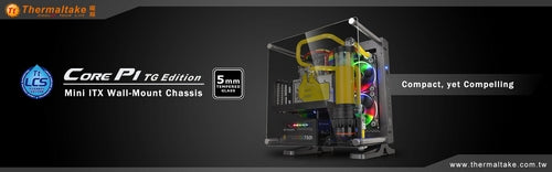 曜越全新Core P1 TG壁掛式迷你ITX鋼化玻璃機殼 於CES 2017迷人登場 小機殼大空間．散熱效能極致化