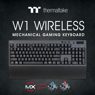 Thermaltake Introduces the W1 WIRELESS Mechanical Gaming Keyboard  “Game without limits”