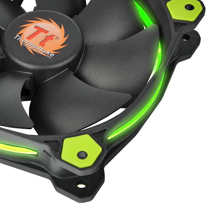 Riing 12 LED Green (3 fans pack)