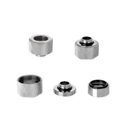 Pacific M-Pro G1/4 PETG 16mm Fitting Kit- Chrome