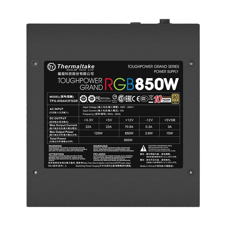 Thermaltake Toughpower Grand RGB 850W Gold (RGB Sync Edition)