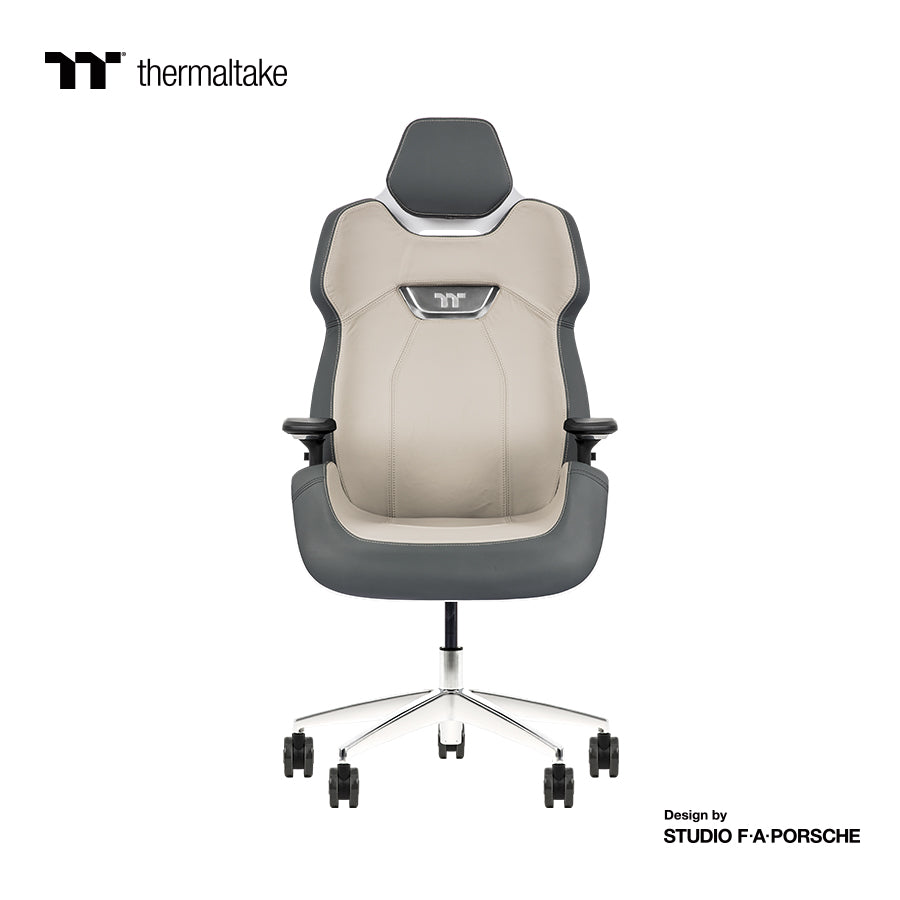ARGENT E700 Real Leather Gaming Chair (Glacier White with Slate Gray) Design by Studio F. A. Porsche