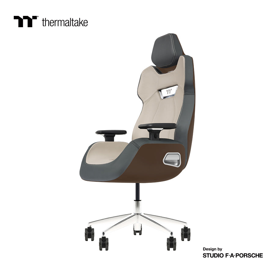 ARGENT E700 Real Leather Gaming Chair (Mocha Mousse with Slate Gray) Design by Studio F. A. Porsche