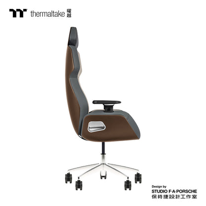 ARGENT E700 Real Leather Gaming Chair (Mocha Mousse with Slate Gray) Design by Studio F. A. Porsche