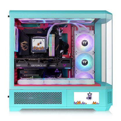 View 600 TG Mint Strawberry Full Tower Chassis