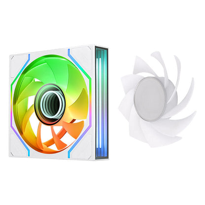 SWAFAN 140 EX INFINITY ARGB Sync PC Cooling Fan - Snow (3-Fan Pack)
