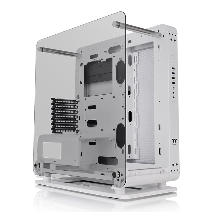 Core P6 Tempered Glass Snow Mid Tower Chassis