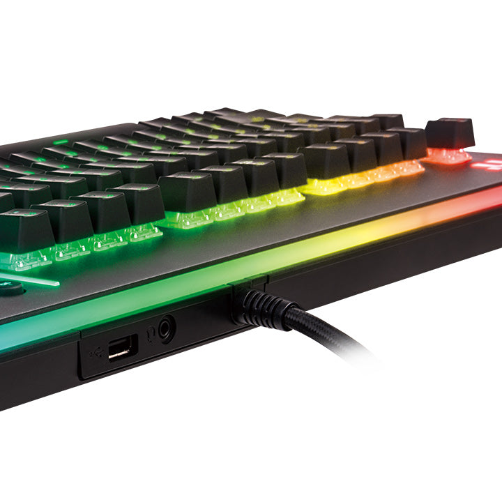 Level 20 RGB Titanium Gaming Keyboard Cherry MX Speed Silver
