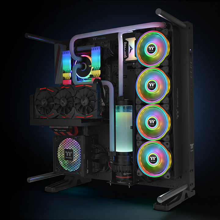Riing Quad 14 RGB Radiator Fan TT Premium Edition 3 Fan Pack (Controller included)