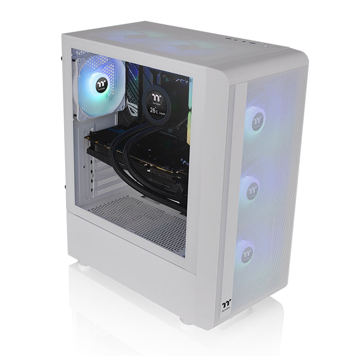 S200 TG ARGB C+P Snow Mid Tower Chassis