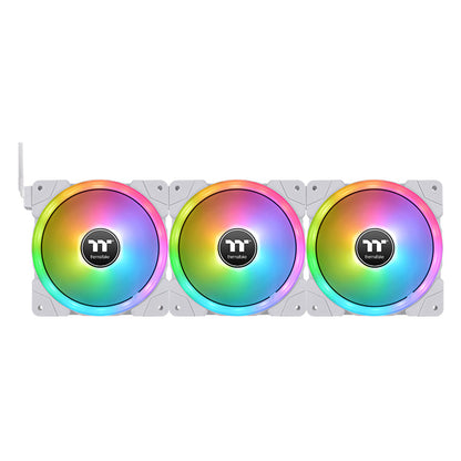 SWAFAN EX12 RGB PC Cooling Fan White TT Premium Edition (3-Fan Pack)