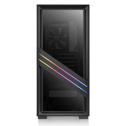 Versa T35 Tempered Glass RGB Mid-Tower Chassis  (with PSU)