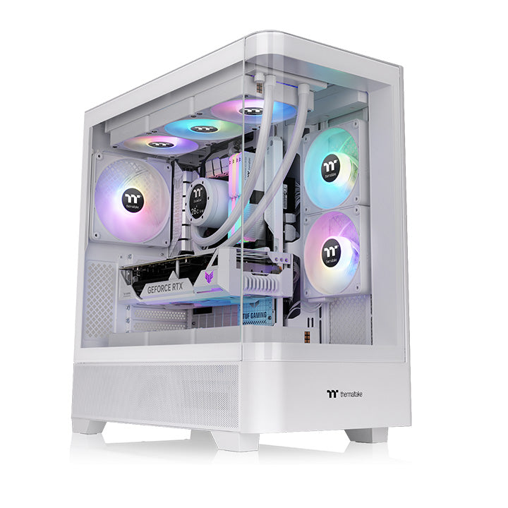 View 290 TG ARGB Snow Mid Tower Chassis