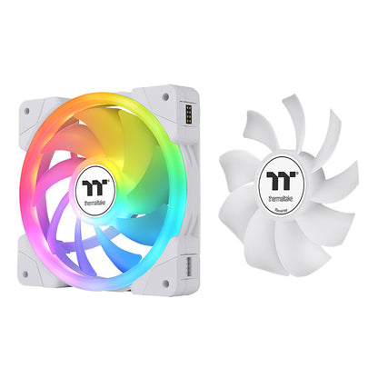 SWAFAN EX14 ARGB Sync PC Cooling Fan White TT Premium Edition (3-Fan Pack)